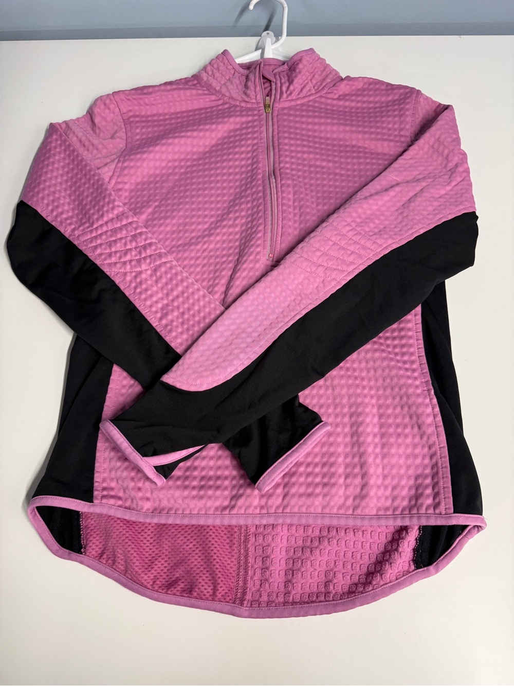 Nike Pink and Black Quarter-Zip Utility Jacket